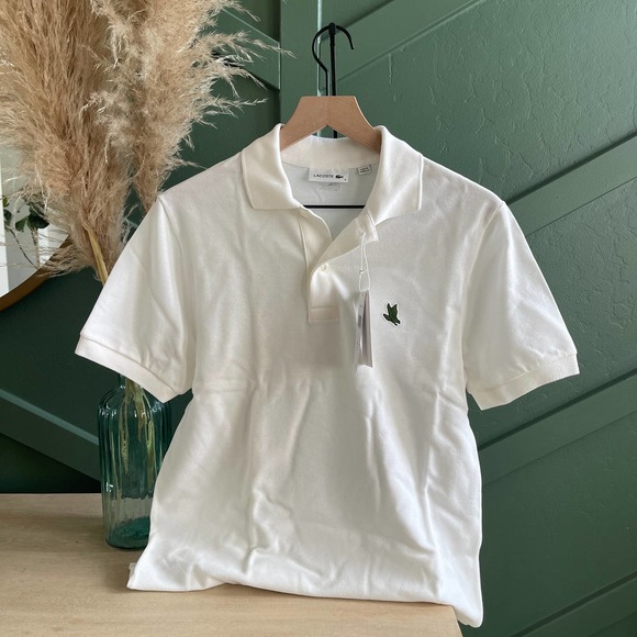 NEW Lacoste Save Our Species Limited Edition Condor Medium White Polo Shirt - Picture 8 of 8
